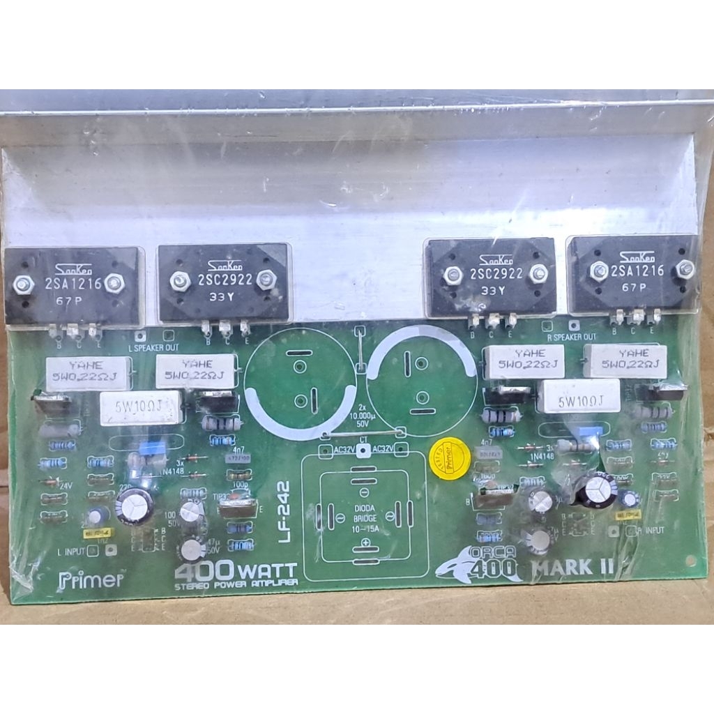 Kit Power Amplifier 2 X 400 Watt Stereo With Tr Final Sanken Original .