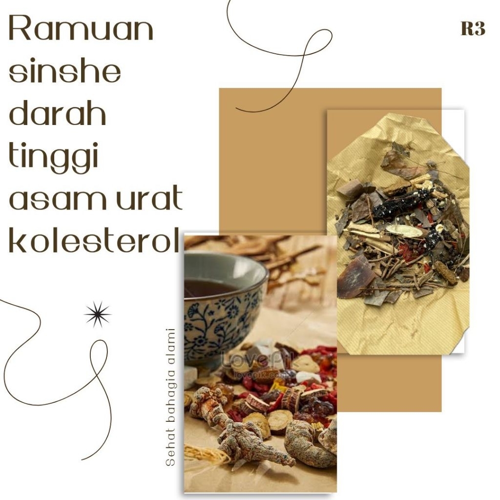 

darah tinggi asam urat kolesterol sembuh total ramuan sinse sinshe racikan Tiongkok ramuan herbal tradisional