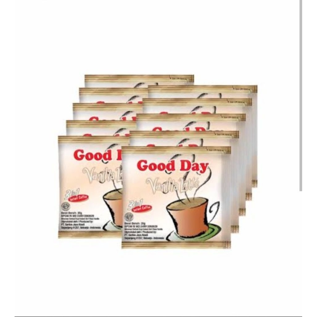 

Good Day coffee instan vanilla latte,,mocacino&coolin@