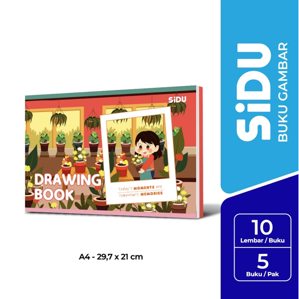 

BUKU GAMBAR A4 SIDU ISI 5 Pcs/Pack Original SINAR DUNIA