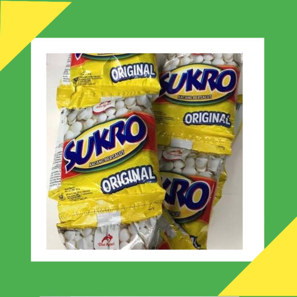 

Sukro kacang Dua kelinci, 1 pak isi 20 bks
