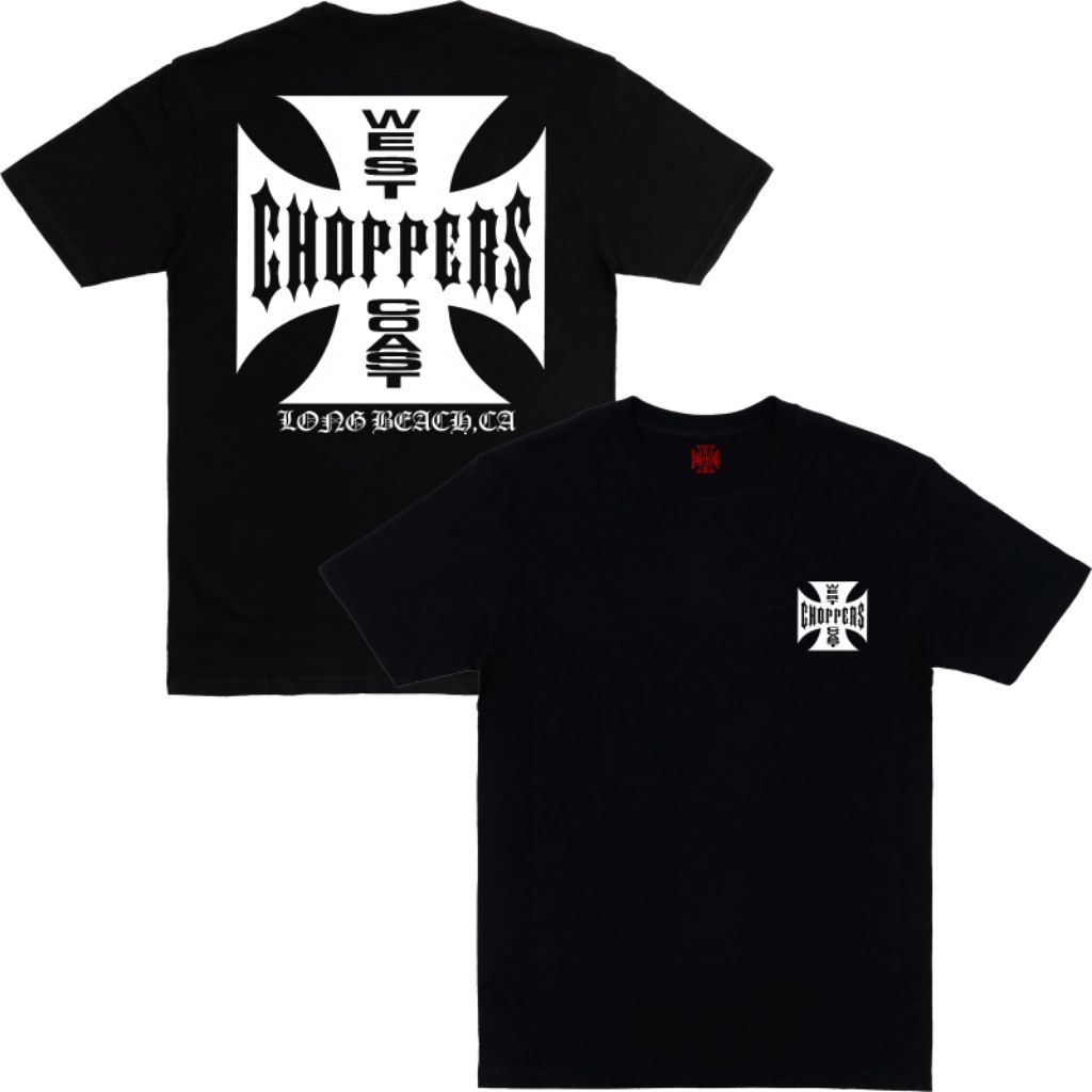 West Coast Choppers // Kaos Choppers // Depan Belakang // Kaos Distro katun combed 24s Premium