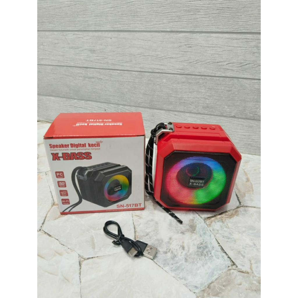 SN-517BT Speaker Digital Kecil X-BASS / Speaker Portable Buetooth MP3