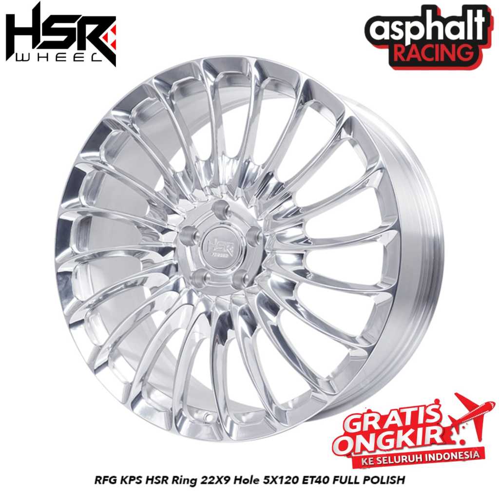 Velg Mobil Racing R22 LEBAR 9 PCD 5X120 ET 40 Untuk Alphard hybrid,BMW,CRV,DLL