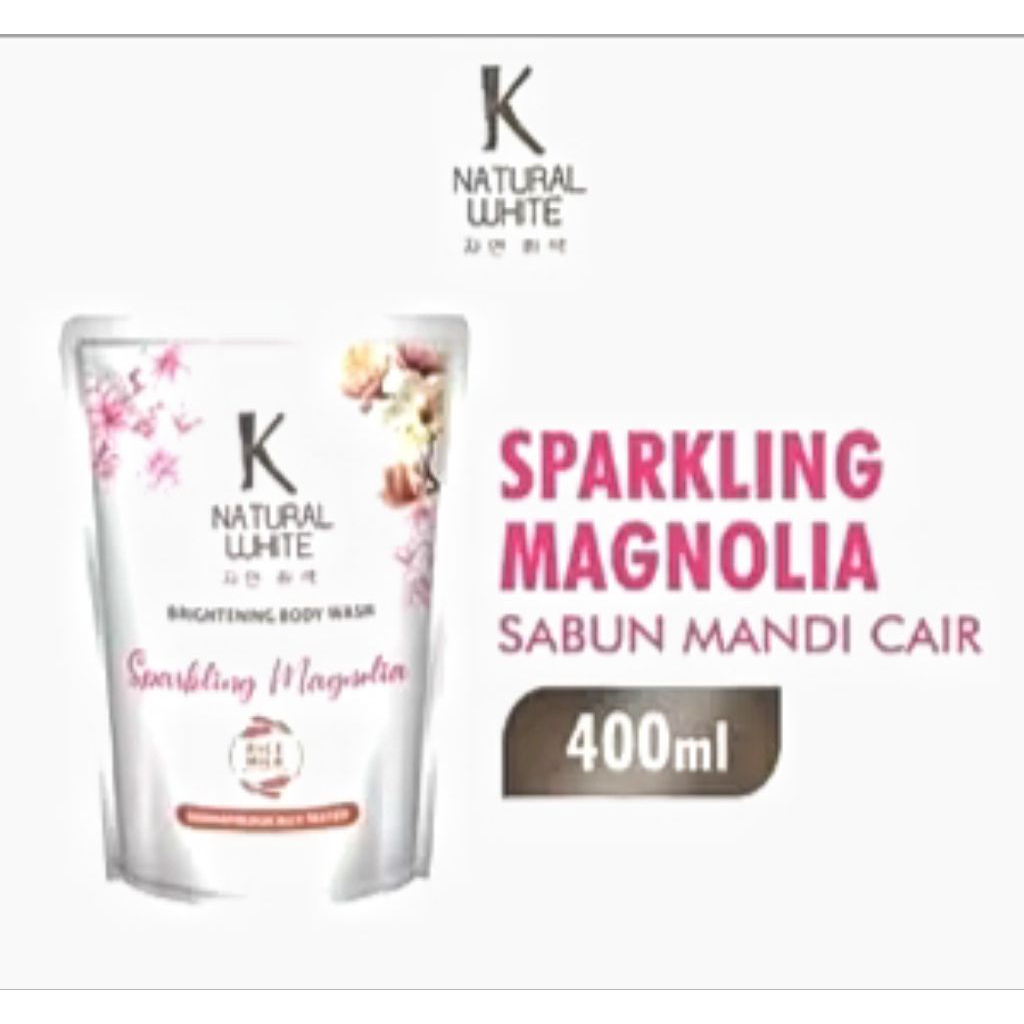 K Natural White 400 Ml || Sabun Mandi Cair K Natural White