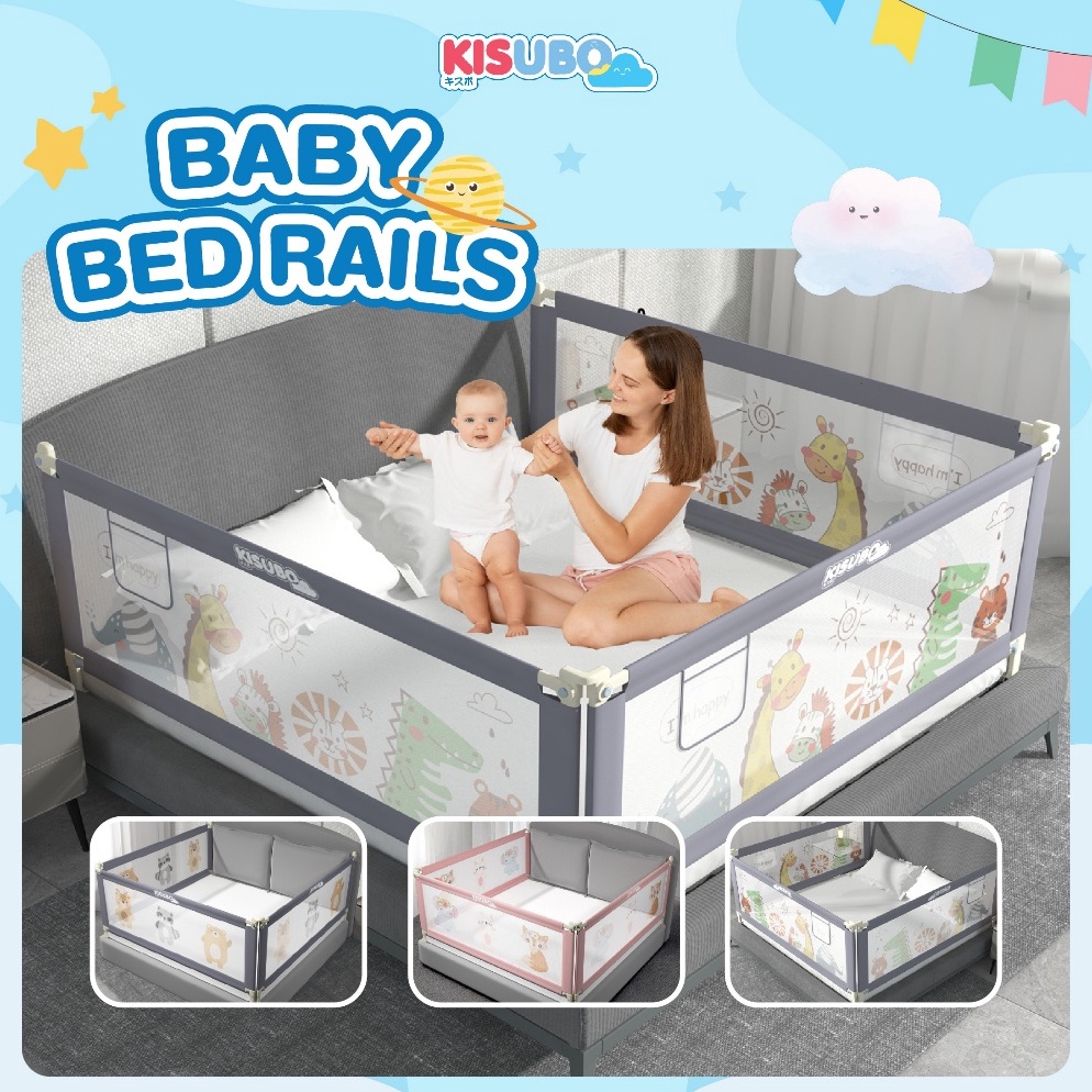 KODE D26Z Harga Per Sisi KISUBO Baby Bed Rail Safe Bed Rails Sekat Kasur Pembatas Aman Pagar Kasur P