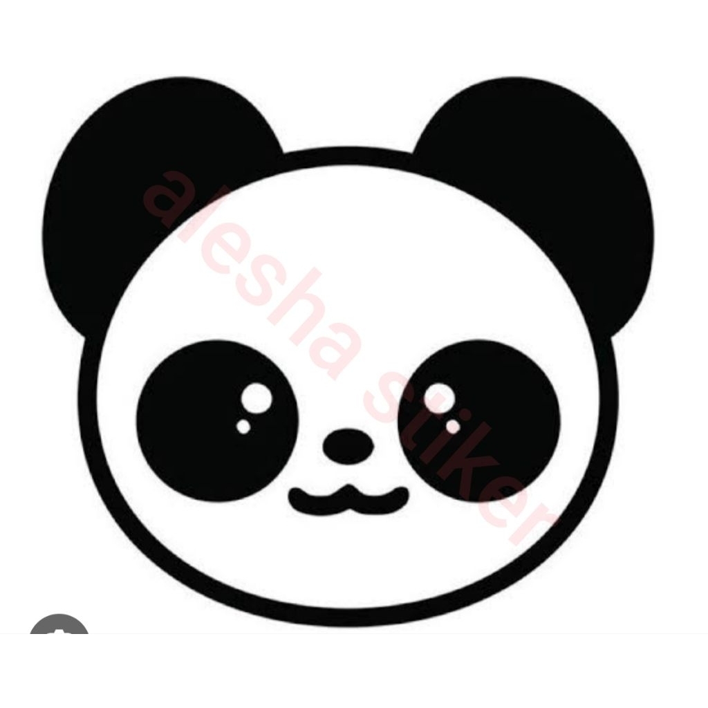 CUTTING STIKER PANDA LUCU Bisa untuk di motor dan mobil