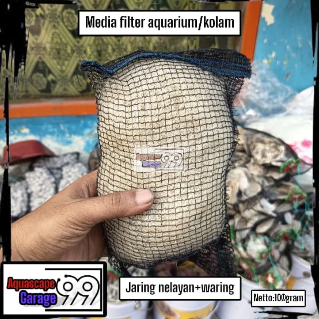 Jaring nelayan + waring / jaring nelayan / jaring nelayan 100 gram / media filter / media filter kol