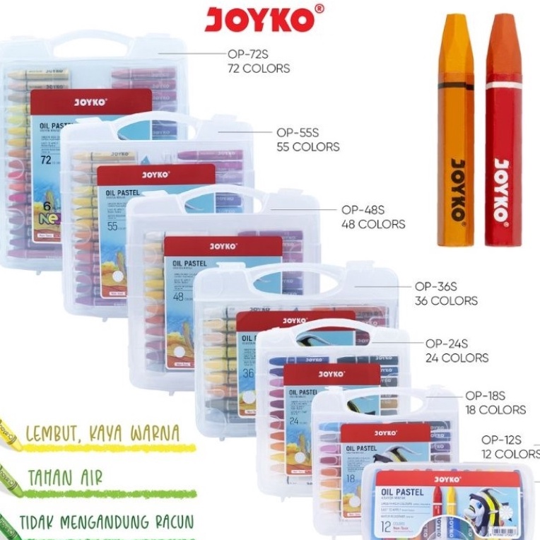 

CRAYON JOYKOPASCOLAGREEBEL ISI 24 WARNA Krayon Oil Pastel