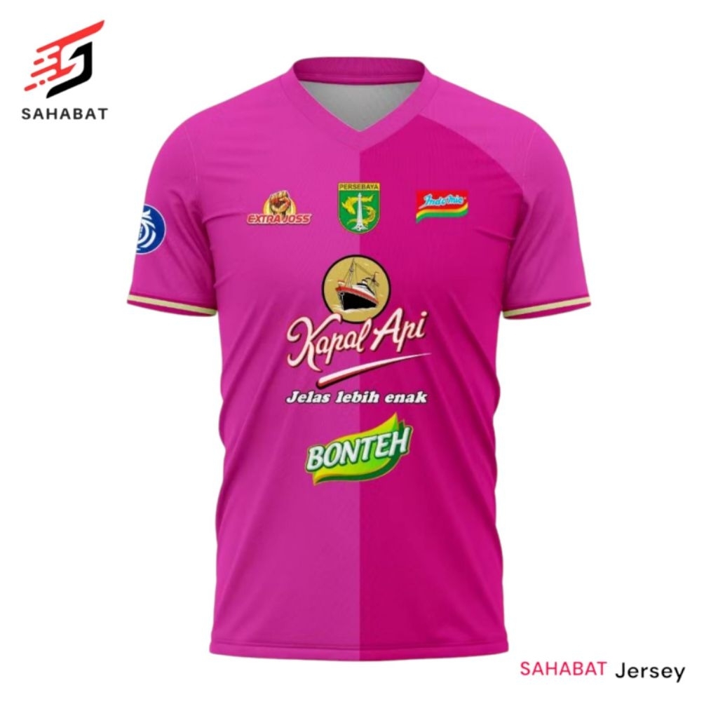 Jersey Persebaya Surabaya GK Pink 2024 2025 DryfitS-XXL