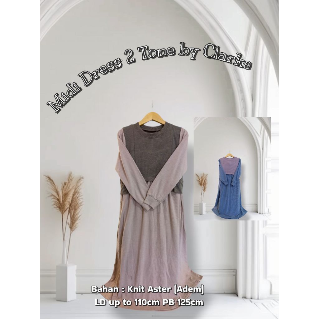 MIDI DRESS WANITA MUSLIM BY CLARKE