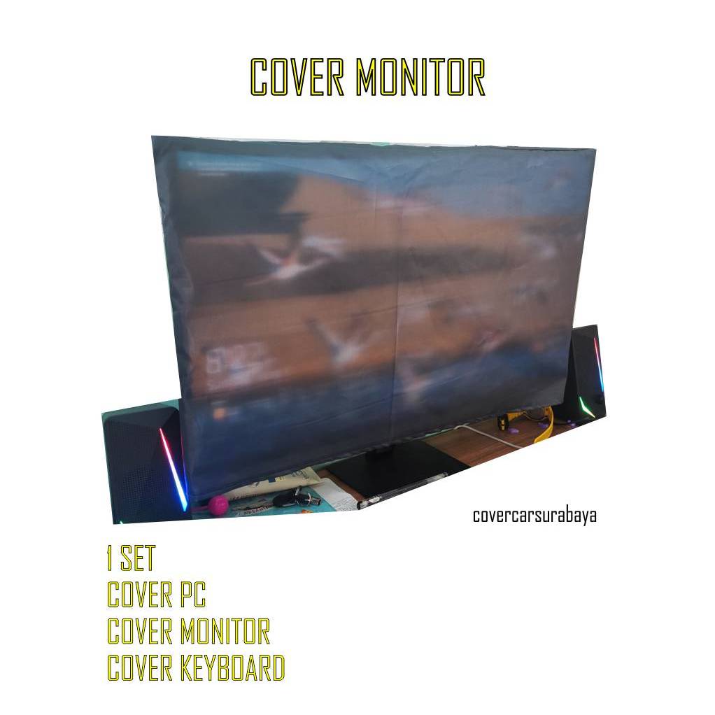 1 set Cover komputer Cover PC WATERPROOF Sarung monitor