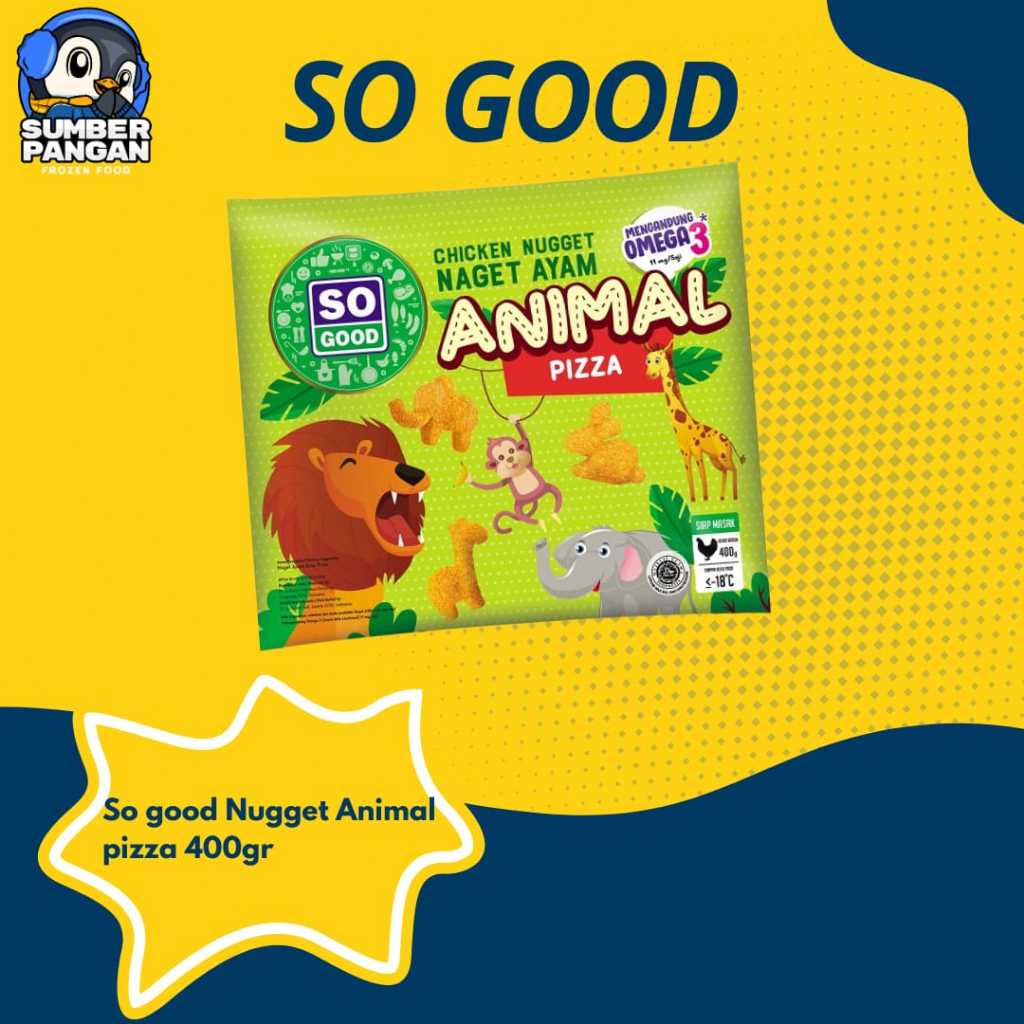 

So Good Nugget Animal Pizza 400gr