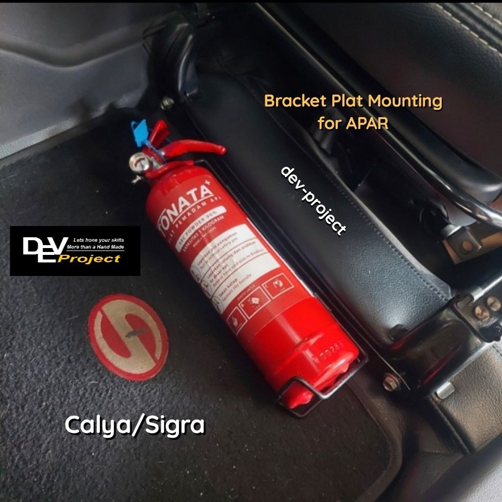 Bracket / Dudukan APAR di Kaki Jok Mobil Toyota Calya / Daihatsu Sigra