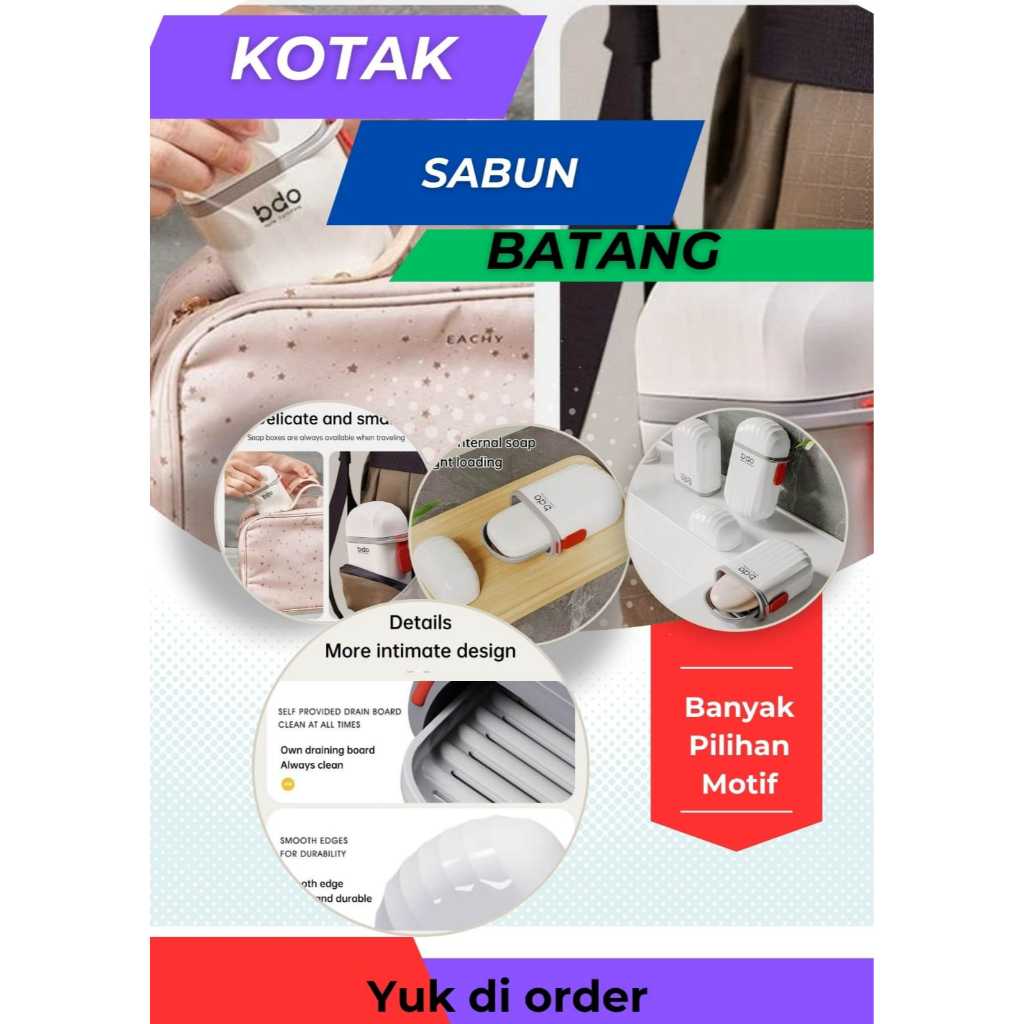 Tempat Sabun Batang | Kotak Sabun Traveling | Kotak Sabun Batangan | Tempat Sabun Mandi Batang