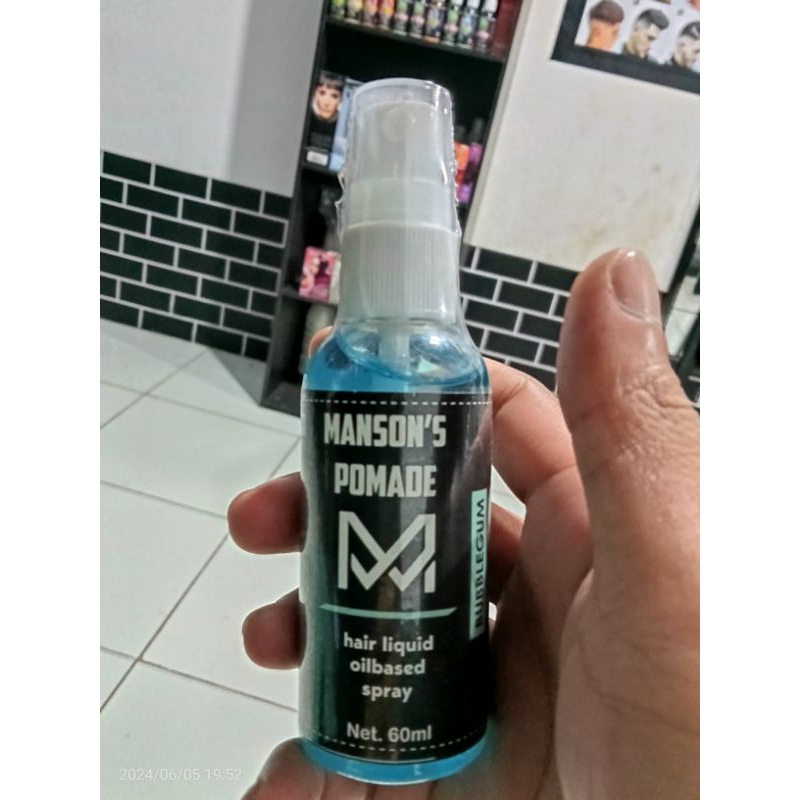 MINYAK RAMBUT PRIA POMADE CAIR MANSON'S HAIR STYLING SEMPROT HAIR LIQUID SPRAY