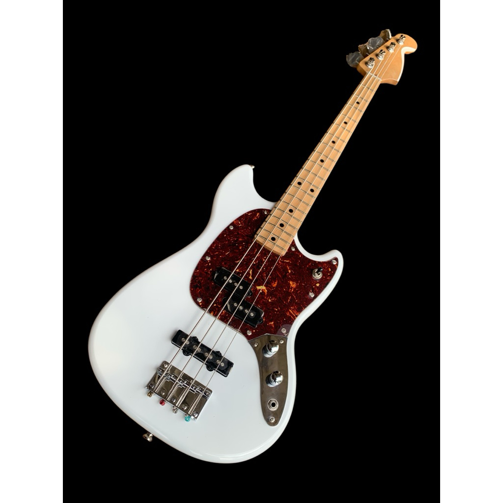 Bass 4 strings jazz bass mustang style short scale pendek anak