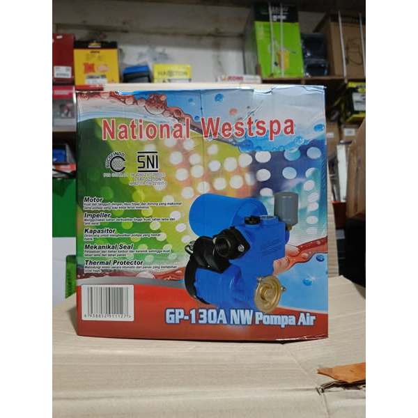 Mesin Pompa Air Otomatis Merk National Westspa GP 130 NW
