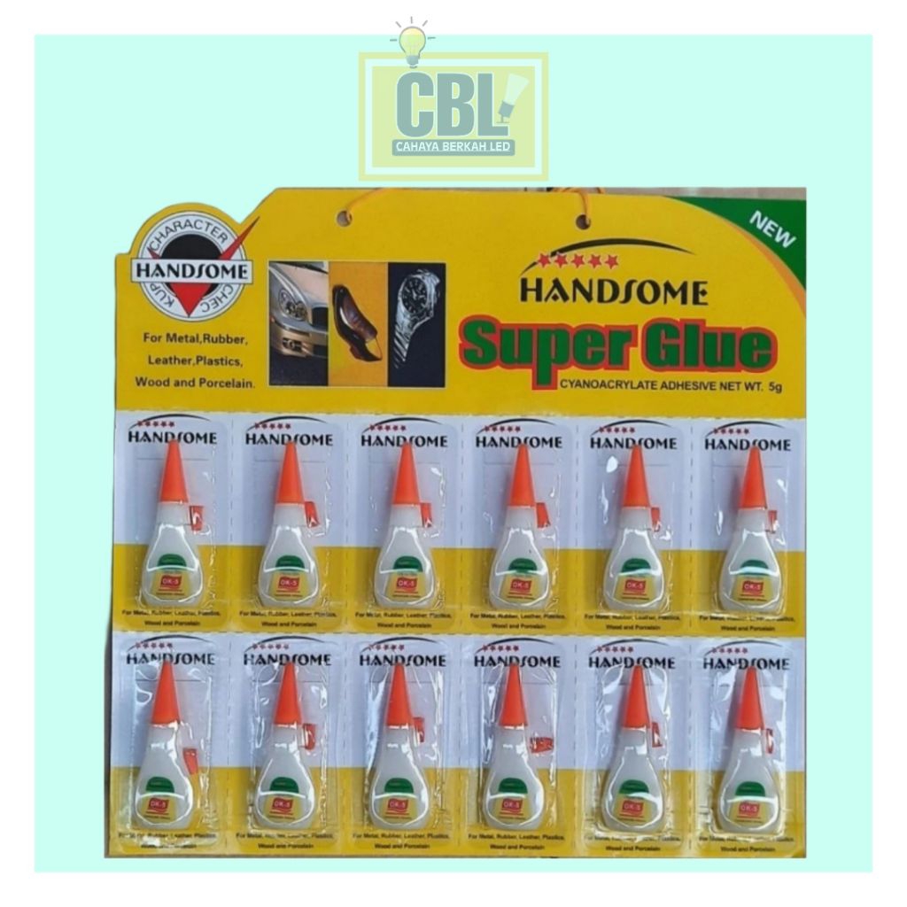 

Lem Power Glue Super Kuat/Lem Super Glue/Lem Handsome/Lem Korea