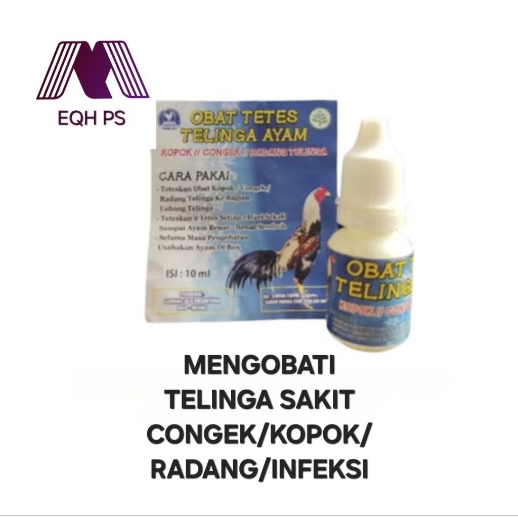 Obat Tetes Telinga Sakit Ayam Congek Infeksi Radang Kopok