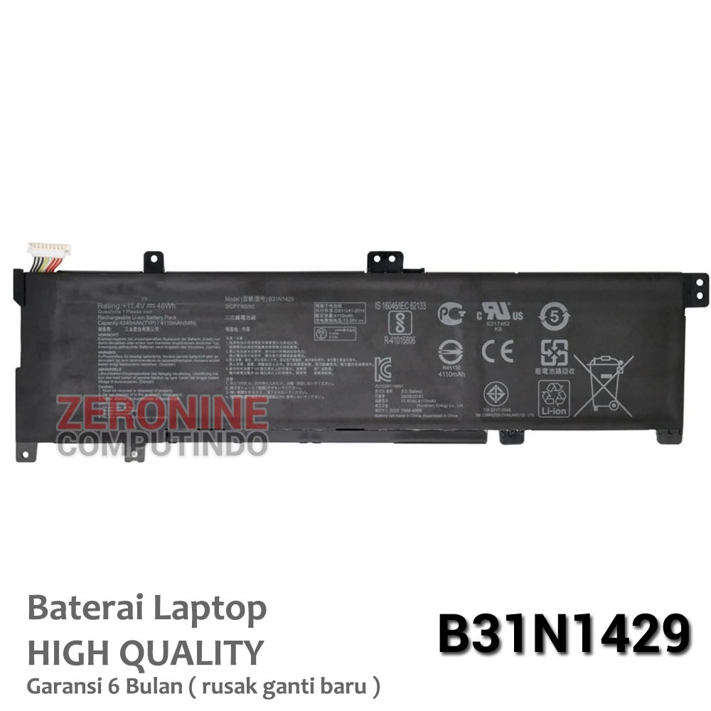 Baterai Battery Asus K501 K501LB K501U K501UB K501UX A501 B31N1429