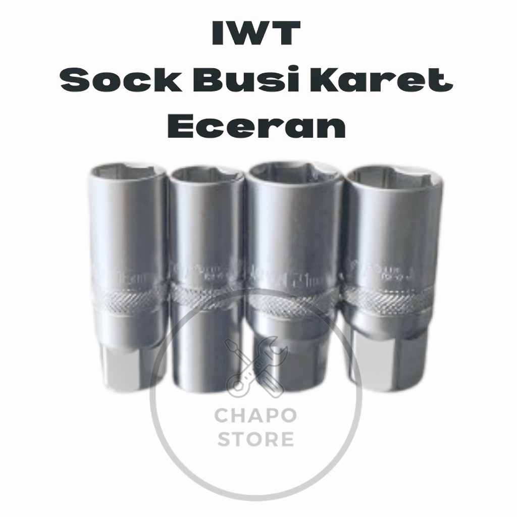 IWT mata kunci sok sock shock socket busi karet 16 - 21mm