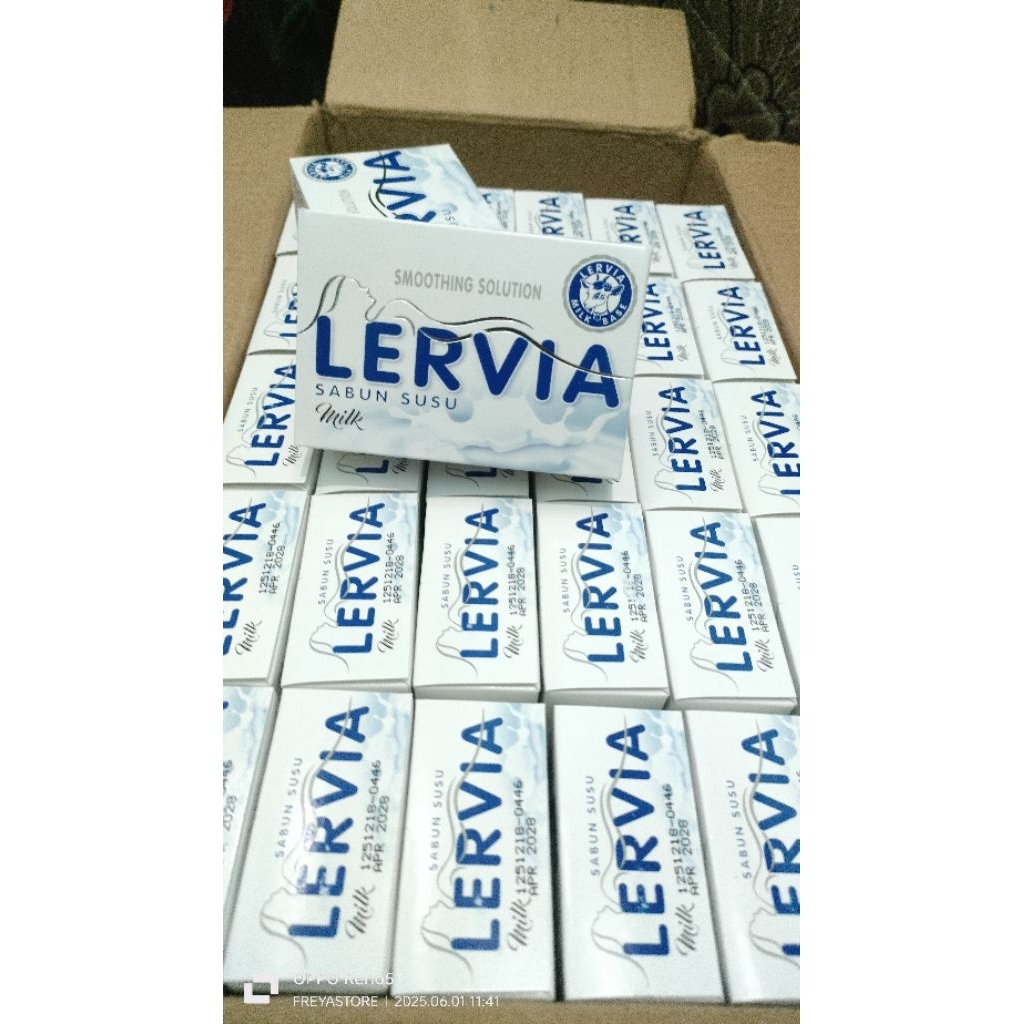 LERVIA SABUN BATANG 90 GRAM / SABUN BATANG LERVIA SABUN MANDI SUSU LERVIA 90 GR