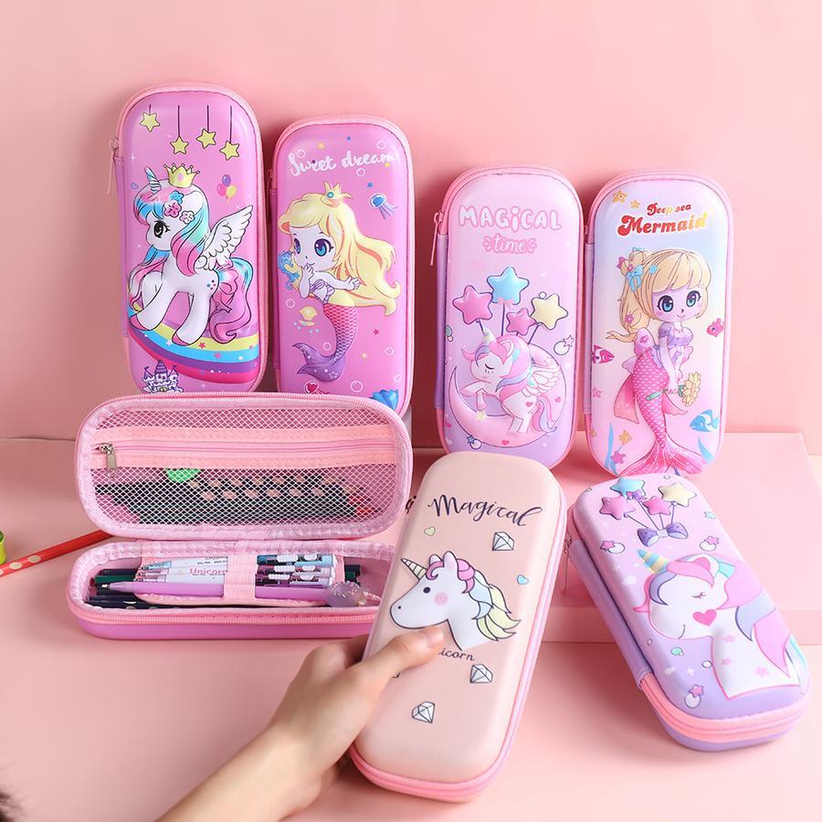 

Kotak Pensil Sanrio 3D Timbul Eva Kotak Pensil Kuromi Anak Sekolah Karakter Lucu