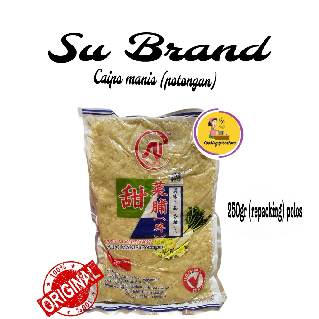 

Lobak Manis potongan / Caipo Manis Cap Matahari Merah Repack 250 gram