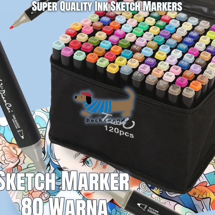 

KODE X39R Spidol Warna Warni 1 Set Sketch Marker Spidol Umum General Marker Set Animation Markers Marker 8 Warna