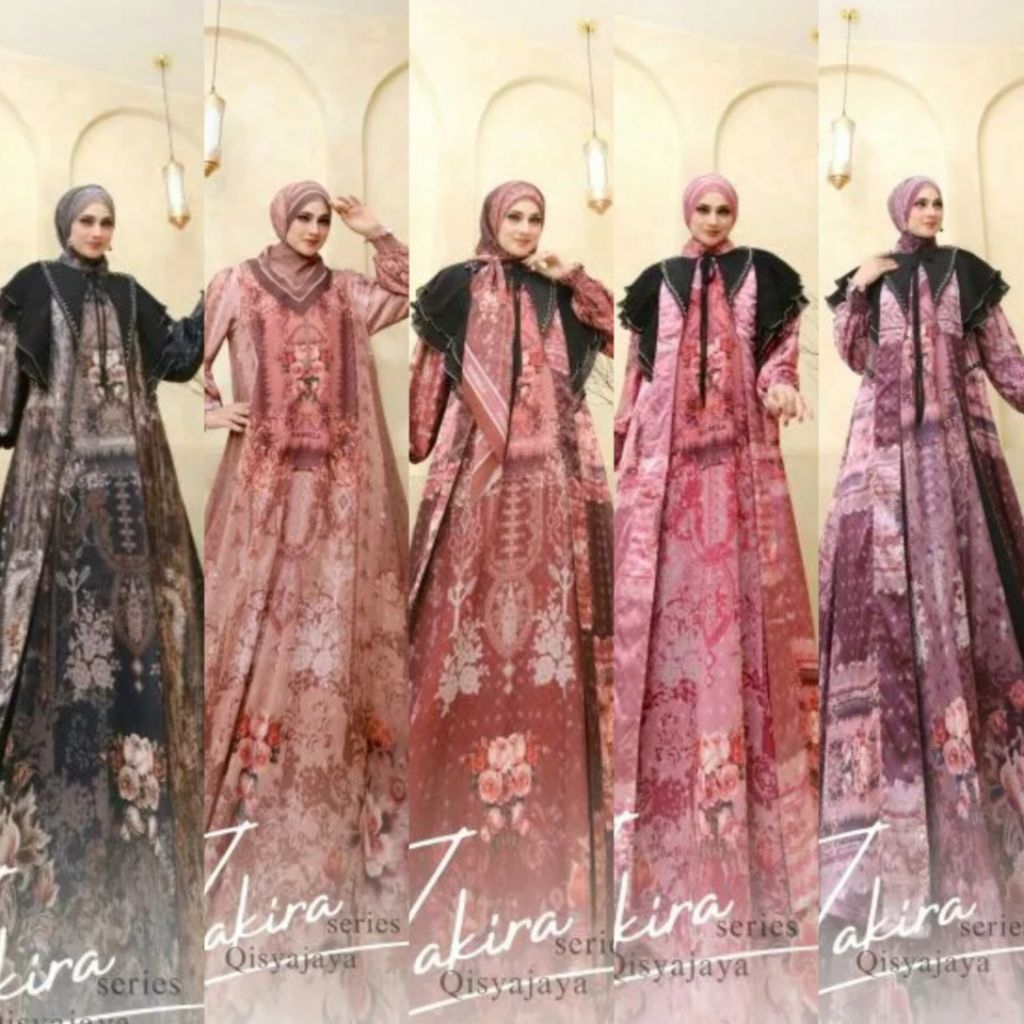 ZAKIRA-BERLIAN GAMIS DRESS SET VOAL BY QISYAJAYA