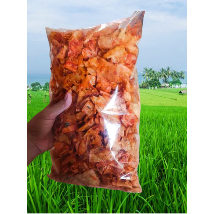 

KERIPIK KRIWIL KRIPIK SINGKONG Cikruh Pedas Daun Jeruk 250gr Cabe Chili Oil GRATIS PACKING