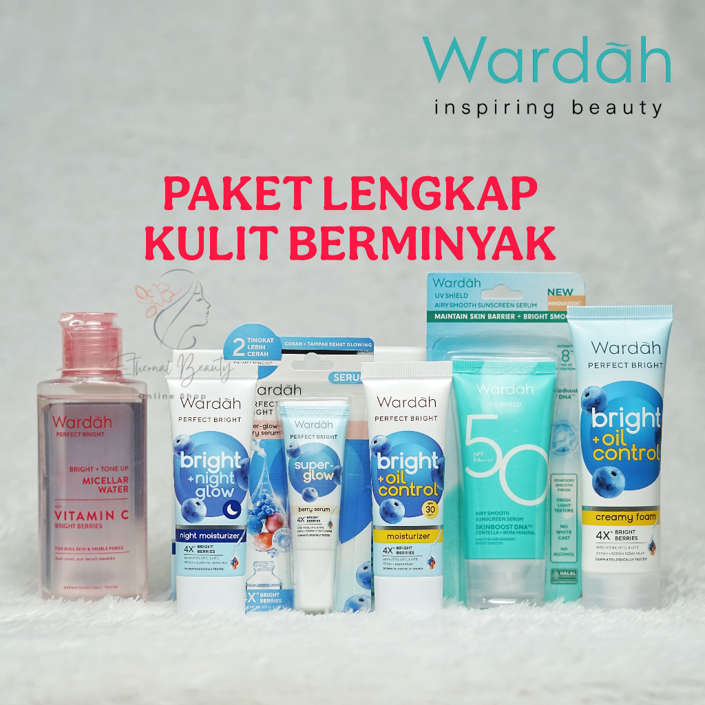 Wardah Perfect Bright Paket Lengkap | Mengatasi Kulit Berminyak Dan Normal Kering