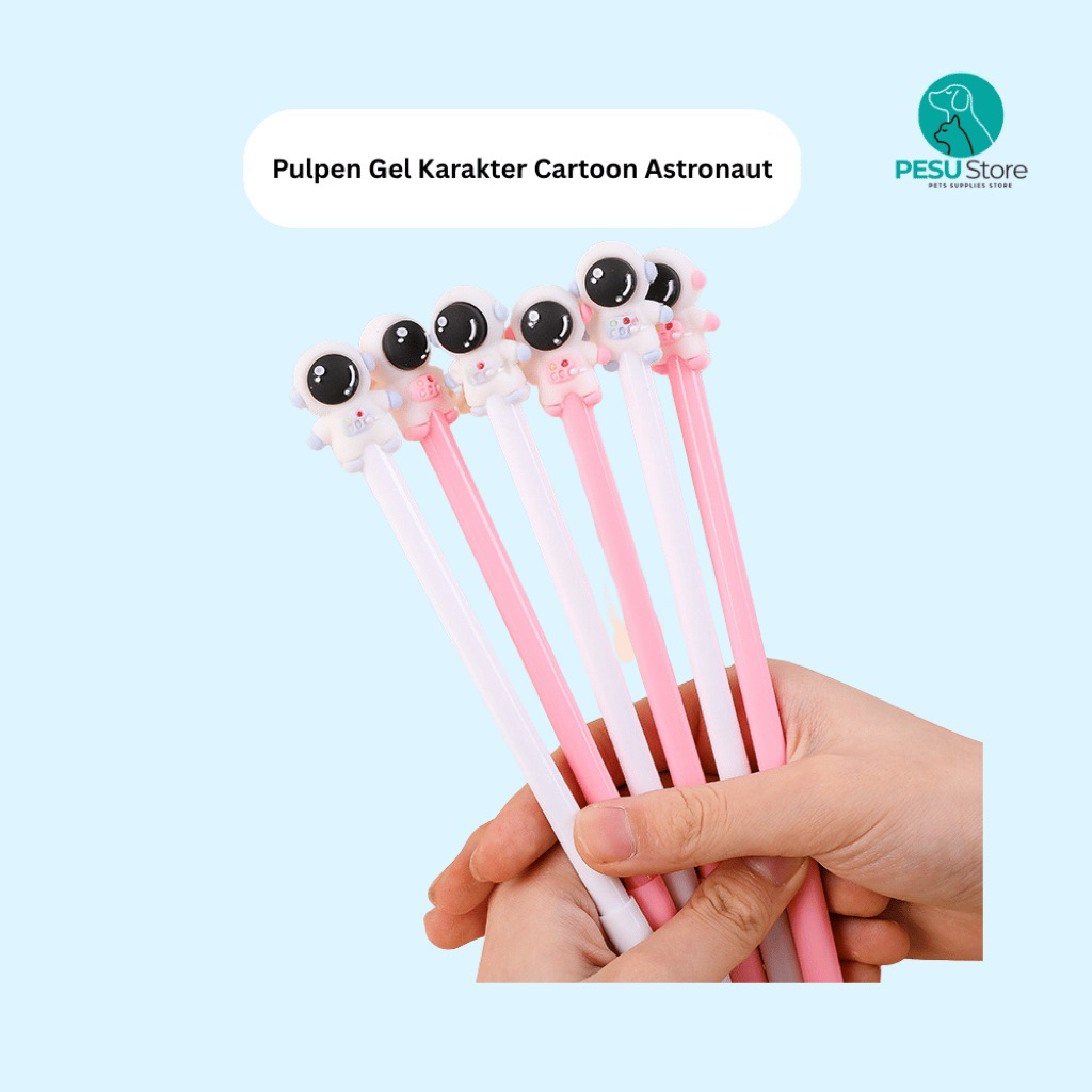 

Pulpen Gel Karakter Cartoon Astronot – Pulpen Lucu Motif Kartun untuk Anak & Remaja