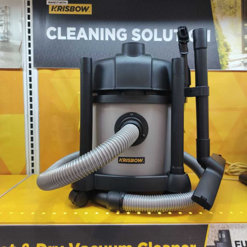 WET & DRY VACUUM CLEANER 12L WITH BLOWER , VACUUM CLEANER KRISBOW 12L. VACUM KRISBOW. VACUUM CLEANER