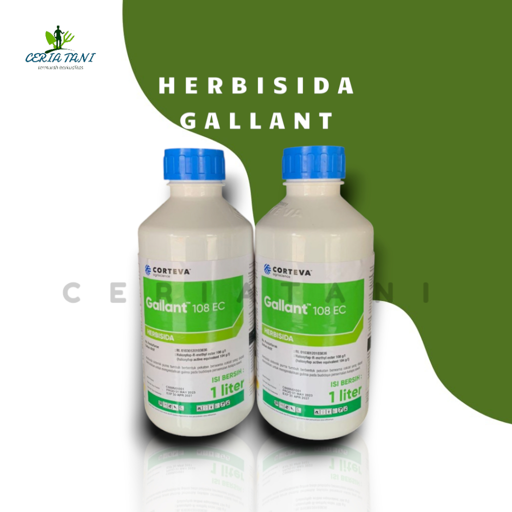 Herbisida Gallant 108 EC 1 Liter Corteva/Racun Sistemik Gulma Daun Sempit Rumput Kelapa Sawit 1L
