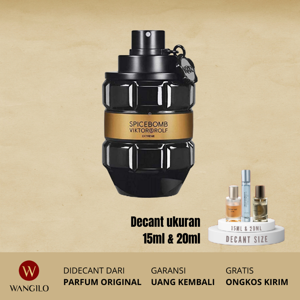 spicebomb EDP decant size 15ml 20ml