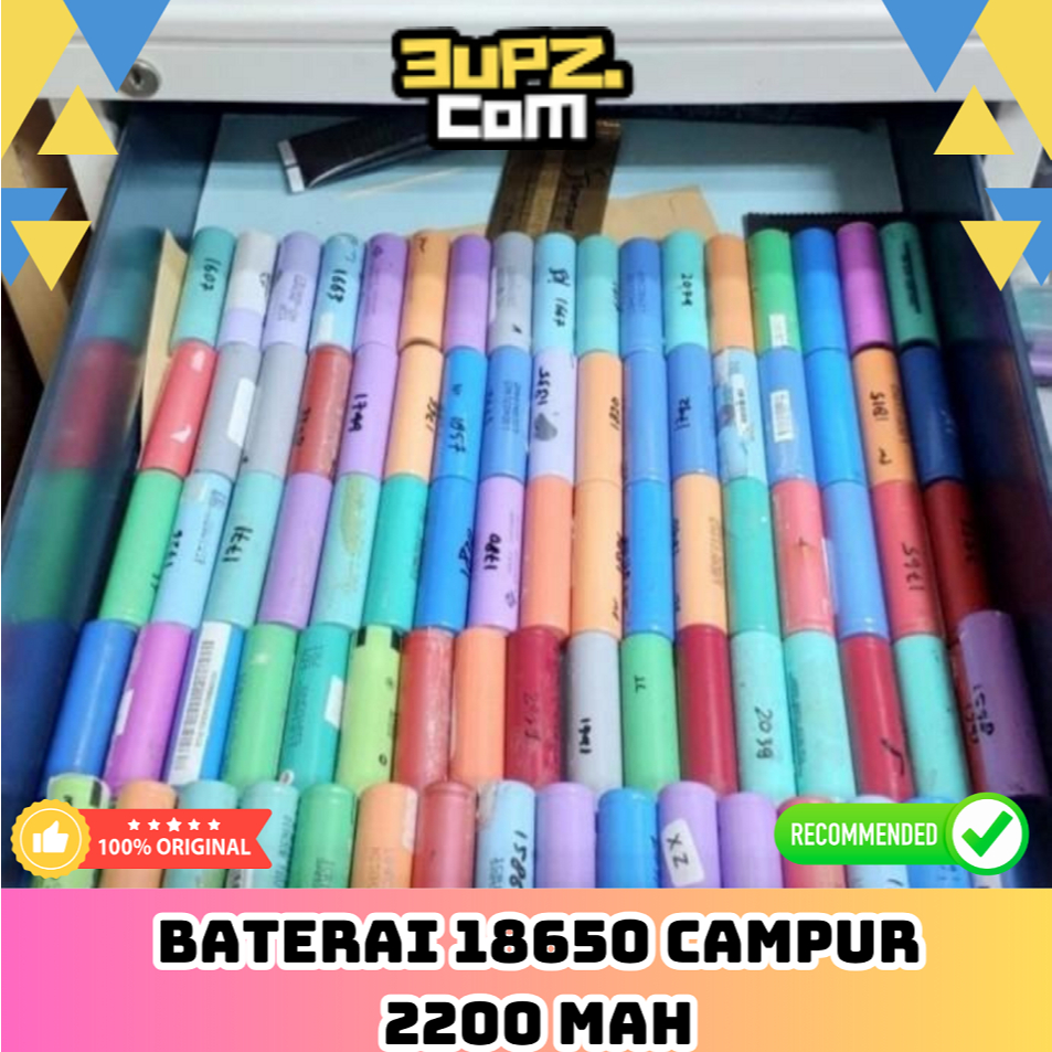 Baterai 18650 100% Real kapasitas (copotan)