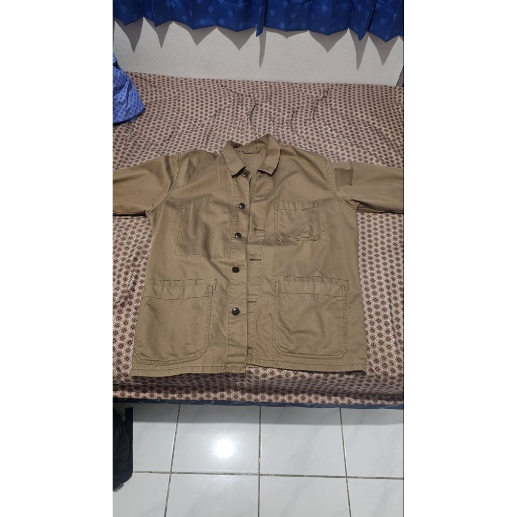Utility Jacket Uniqlo Coklat XL Pre-loved