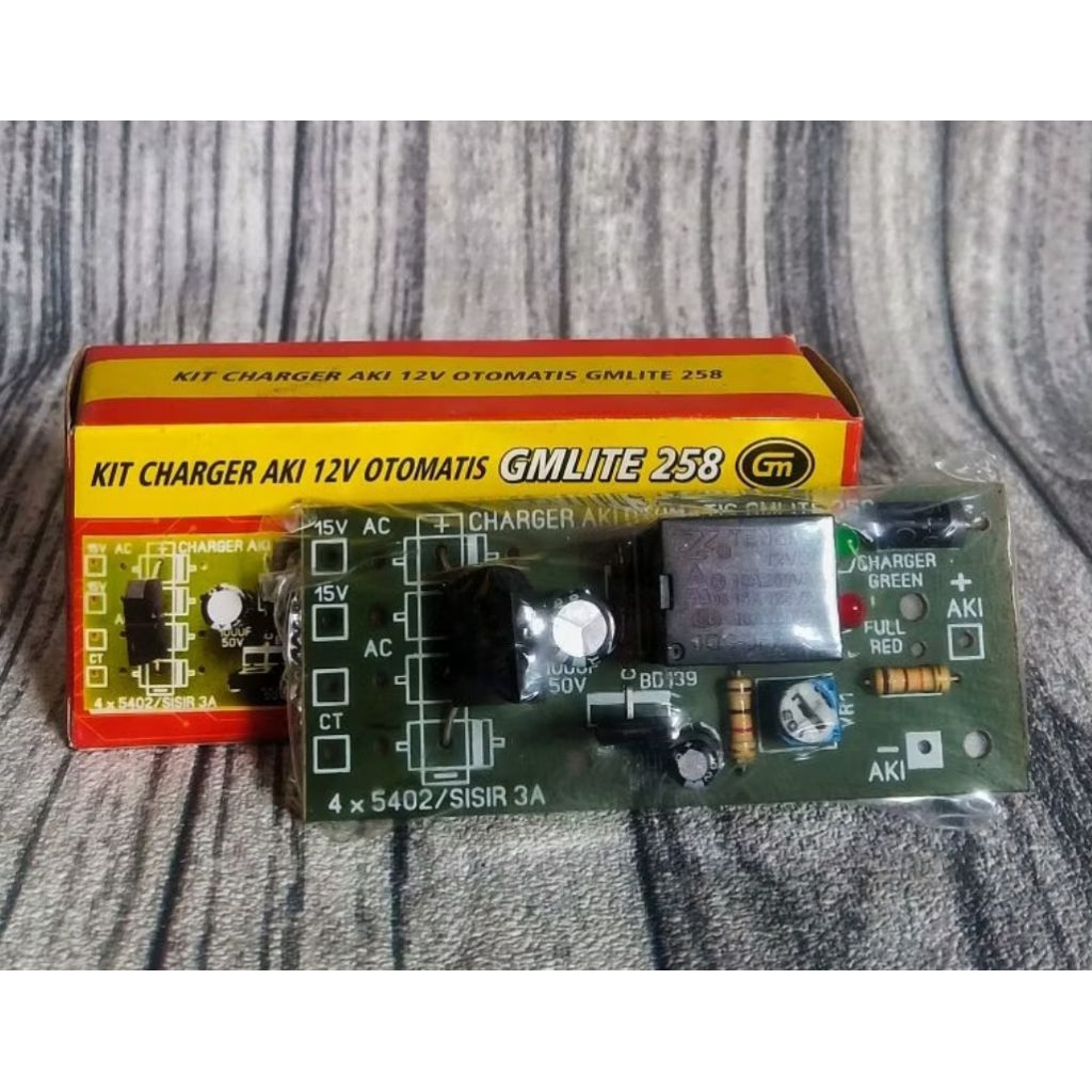 KIT Charger Aki 12V OTOMATIS GMLITE 258