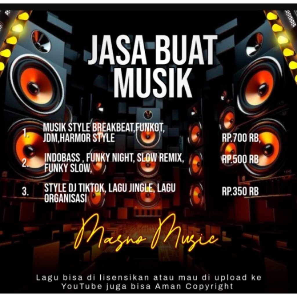 JASA BIKIN LAGU DJ | STYLE BREAKBEAT | HARMOR STYLE
