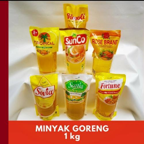 

[ 1 DOS ] Minyak Goreng Kemasan Refil 1 Liter | Beragam Merek