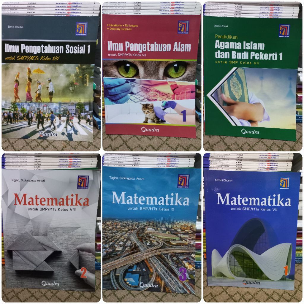 BUKU QUADRA KURIKULUM MERDEKA MATEMATIKA SMP MTS KELAS 7 MATEMATIKA SMP MTS KELAS 9 MATEMATIKA SMP M