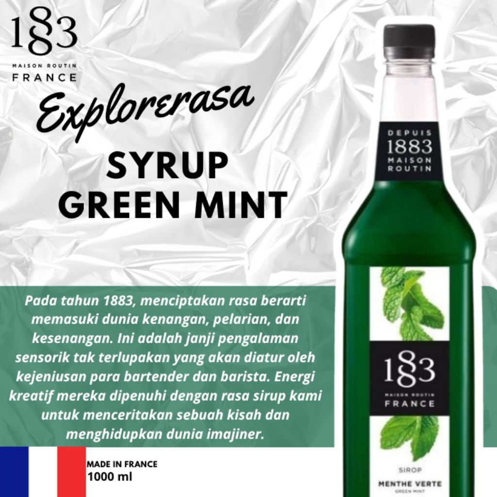 

1883 syrup Green mint 1 liter