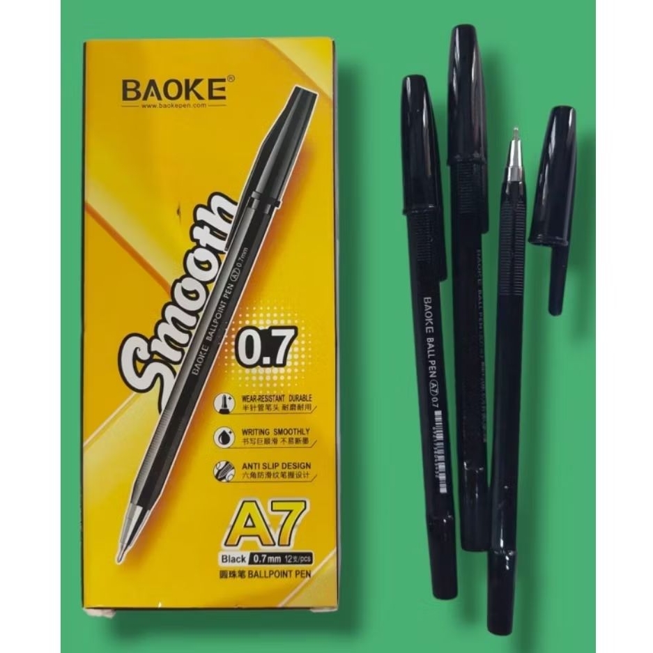 

PULPEN SEMIGEL BAOKE A7 HITAM/12 PCS