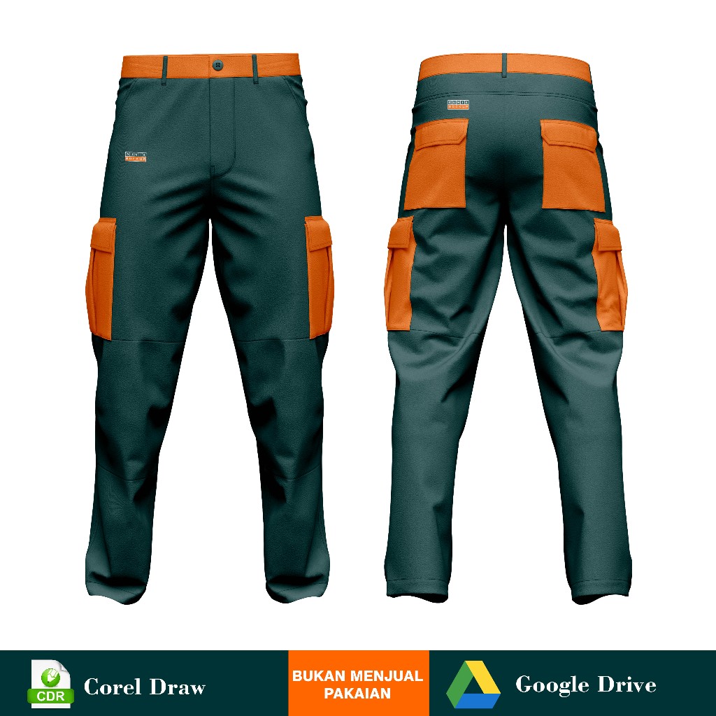 Mockup Celana Cargo - CDR