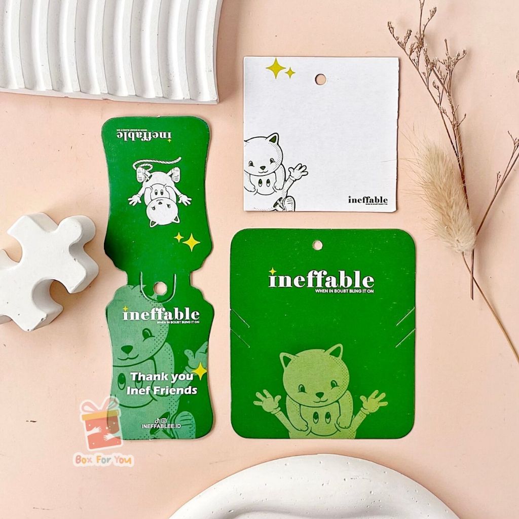 

Custom Hangtag/ Label Design Sendiri (ukuran 7x7cm / 4,5x14cm/ 8,5x10cm)