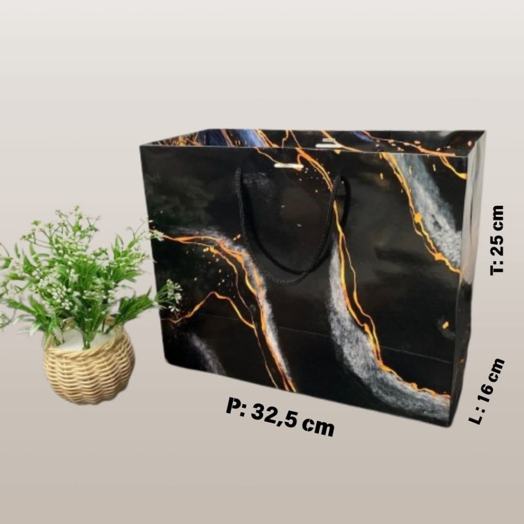

paperbag ALN HITAM tas kado, ulang tahun, kondangan