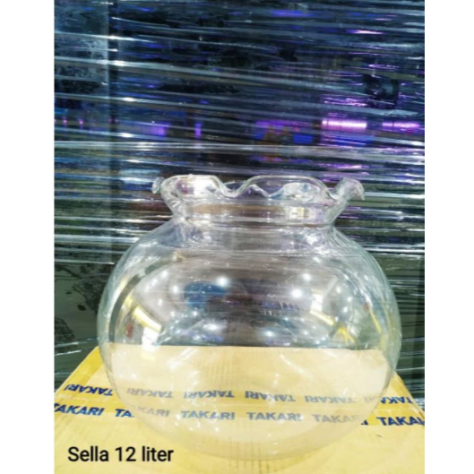 Aquarium Bulat SHELLA 12 Liter / Aquarium Bulat