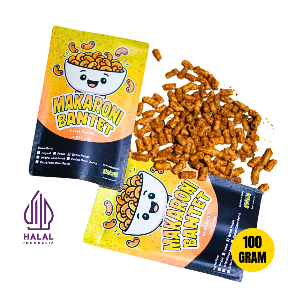 

Makaroni Bantet/Makaroni Bantet Tasik/Makaroni Original/Makaroni Pedas/Makaroni Extra Pedas